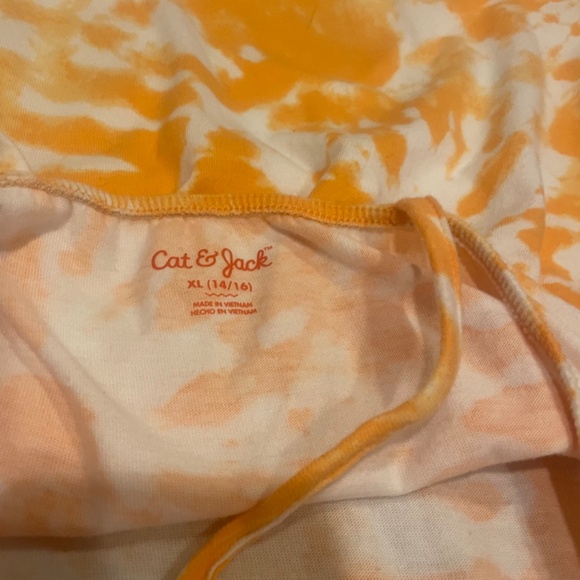 Cat & Jack Yellow Floral Tie Dye Sleeveless Sundress Girl’s Size XL (14/16) - Picture 4 of 7